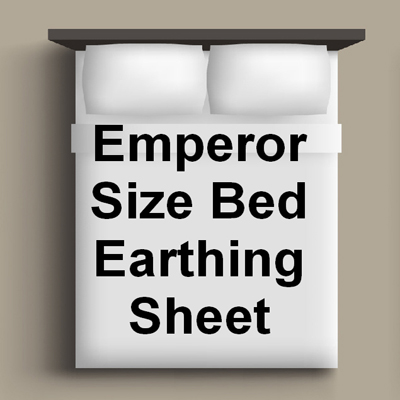 Emperor Bed Sized Organic Fitted Earthing Sheet