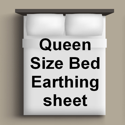Queen Bed Sized Organic Fitted Earthing Sheet