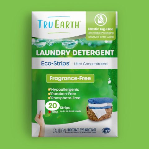 Tru Earth Fragrance Free Laundry Detergent Strips - 20 Wash Loads