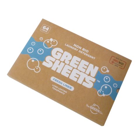 Green Sheets Fresh Linen Eco Laundry Detergent Strips - 64 Wash Loads