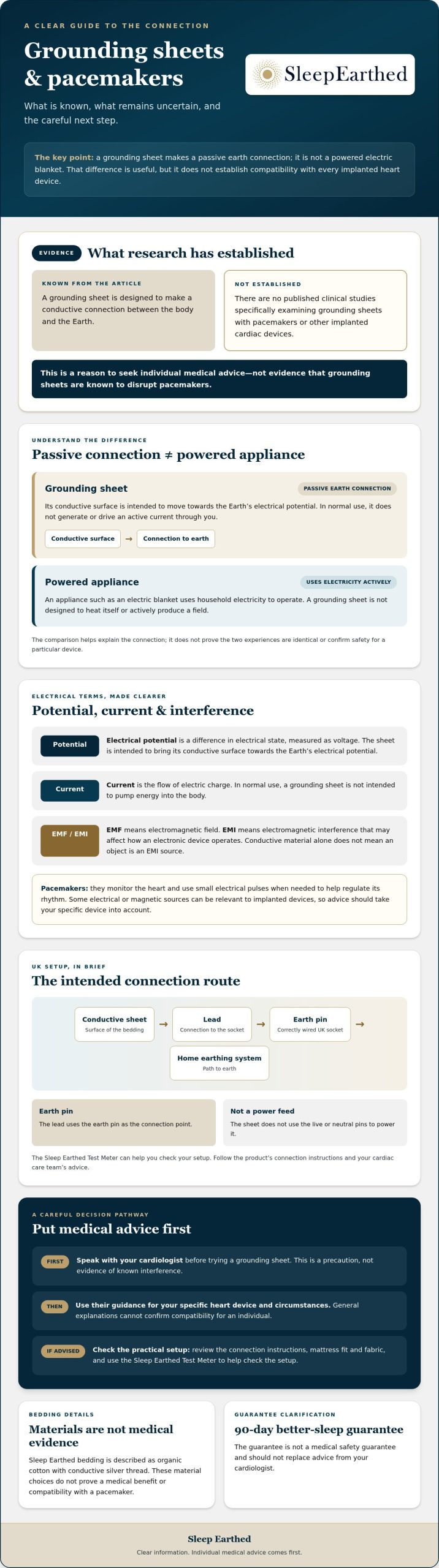 Earthing Sheets & Pacemakers: Safety Guide for UK Sleepers