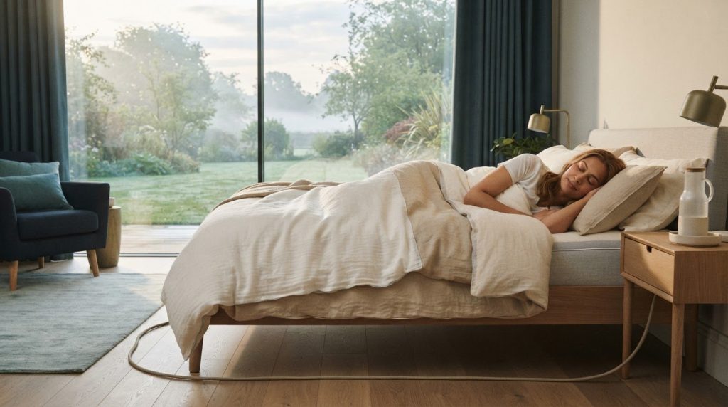 Benefits of Sleeping Grounded: Possible Benefits and Grounding Sheet Safety